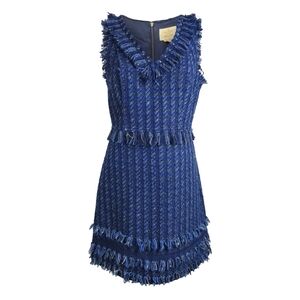 NWOT Kate Spade Madison Ave Jasmeen Blue Tweed Sleeveless Dress